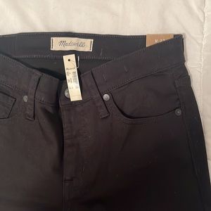 8” Rise Madewell Black Skinny Jeans